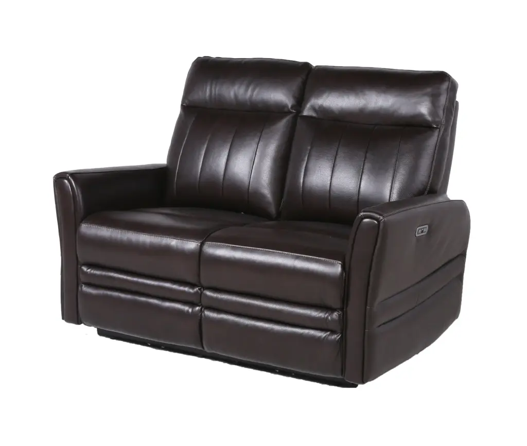 Sophisticated Motion Loveseat Top Grain Leather Power Recliner Leg Rest steve silver furniture