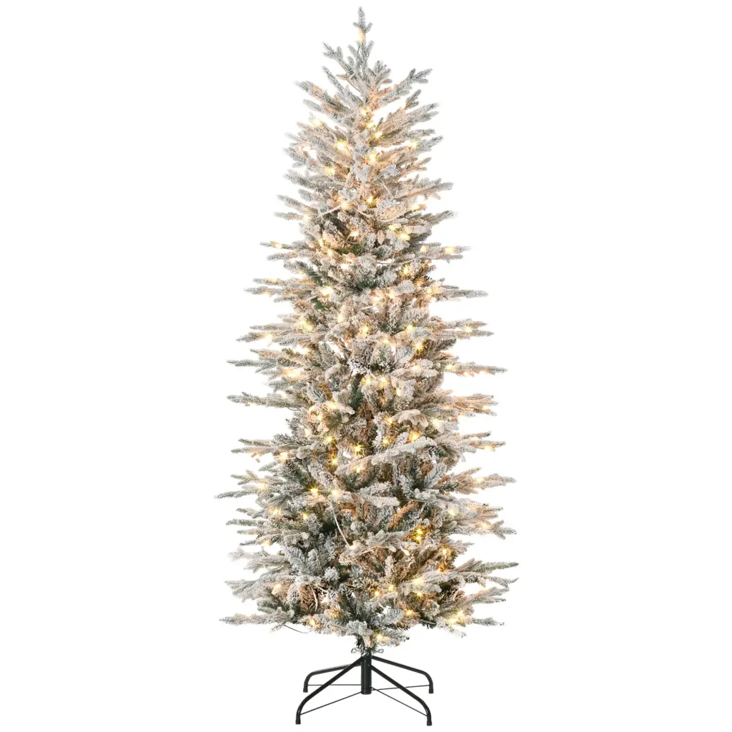 Homcom 6Ft Tall Prelit Artificial Christmas Tree Holiday Decor 634 Lights aosom business