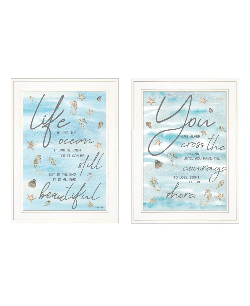 Life Is 2 Piece Vignette Cindy Jacobs Ready To Hang Framed Print Wall Art trendy decor 4u