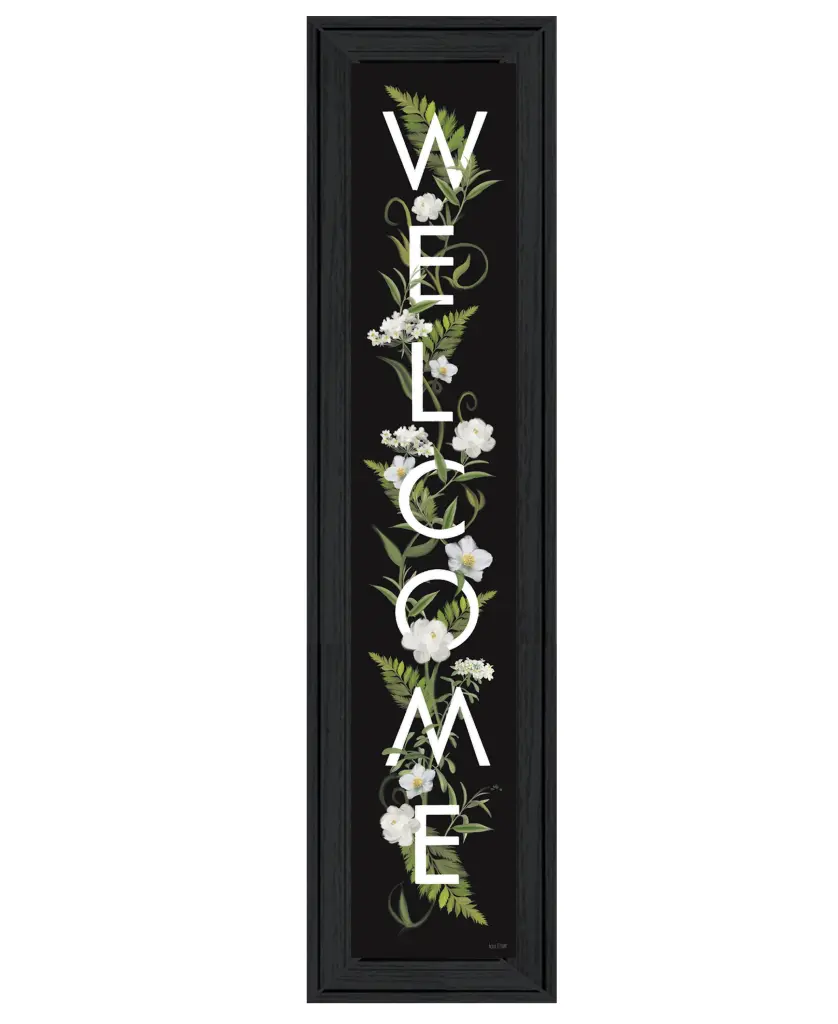 Welcome Indication I Houtilize Fenway Ready to Hang Framed Print Black Wall Art trendy decor 4u