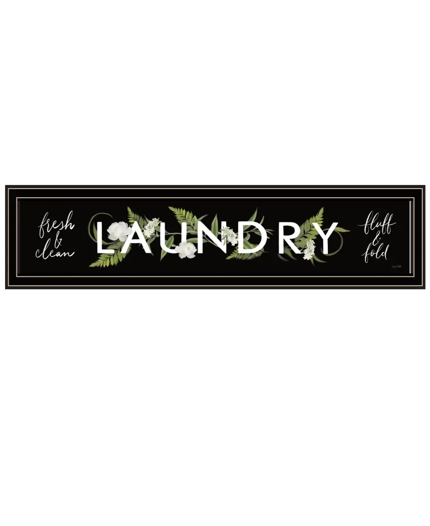 Laundry Fresh & Clean Framed Print Houtilize Fenway Ready to Hang trendy decor 4u