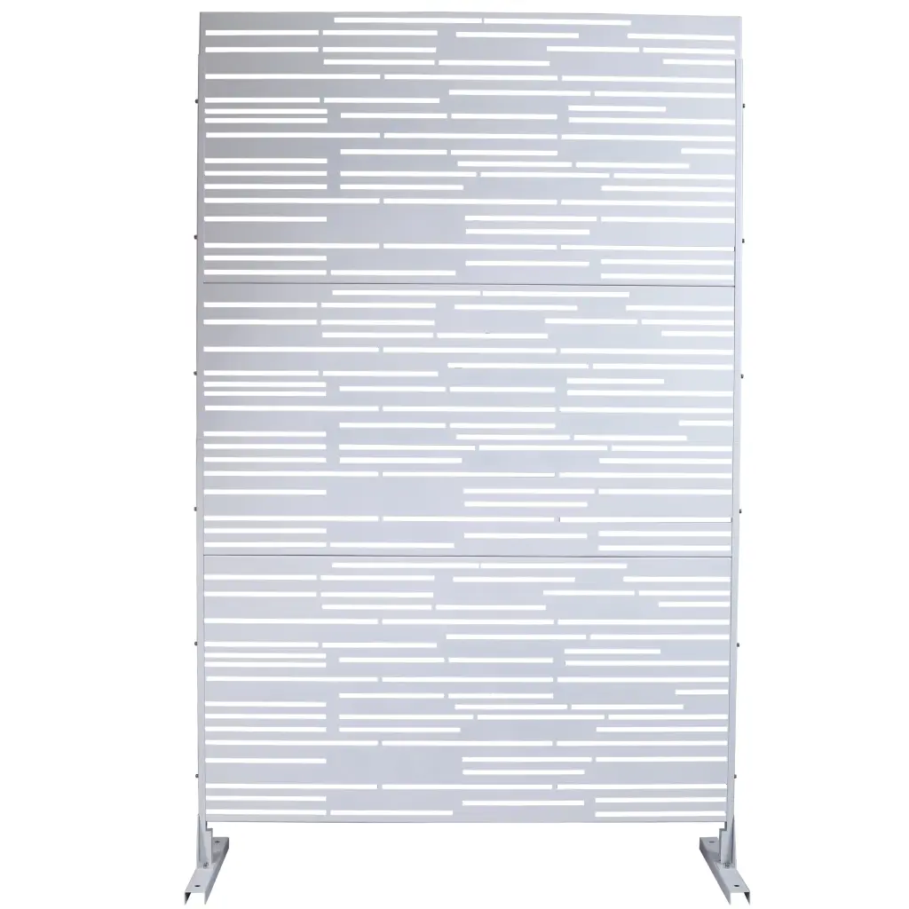 Outdoor Indoor Privacy Screen Metal Privacy Screen 76 Inch H 48 Inch W Freestanding g-h