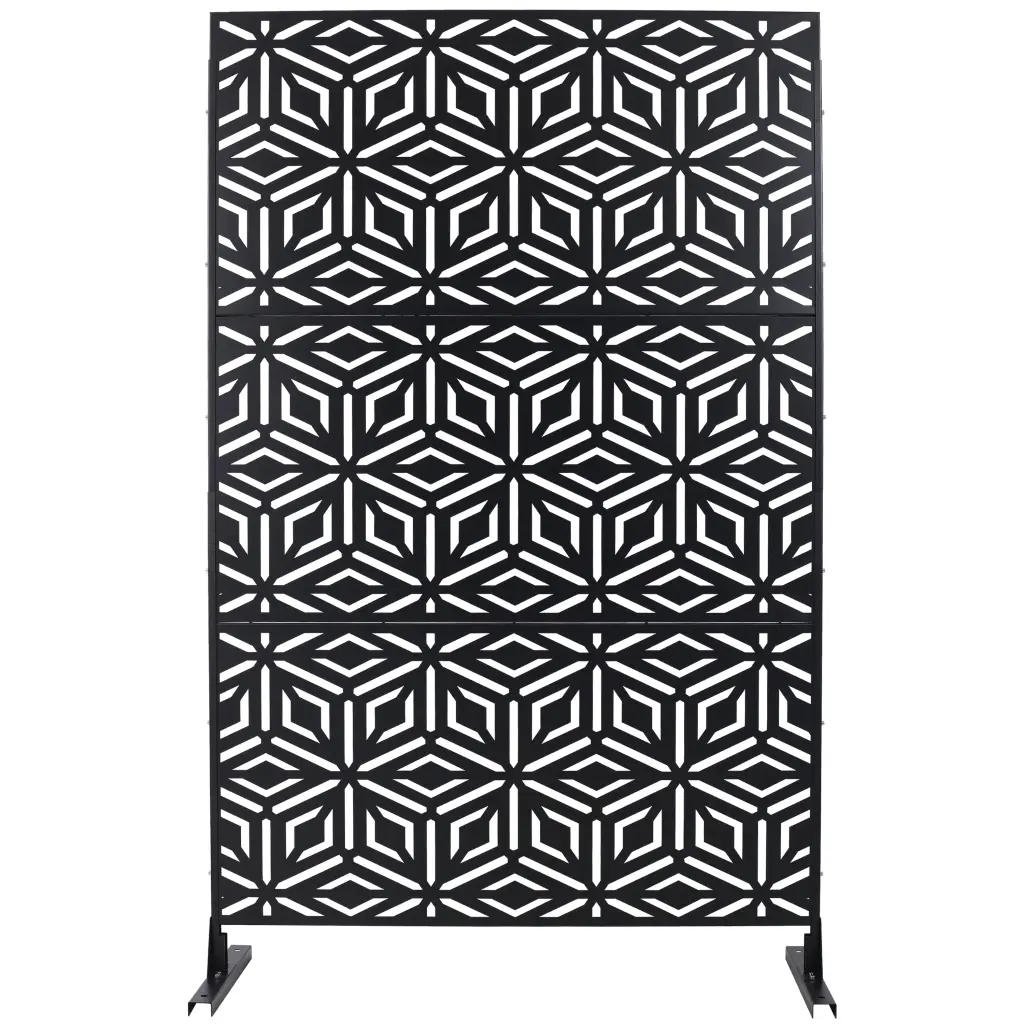 Outdoor Indoor Privacy Screen Metal Screen 76 Inch H 48 Inch W g-h