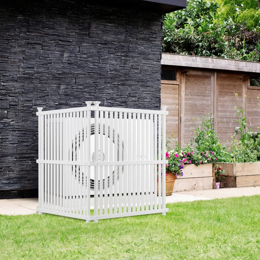 Privacy Screen Panels Kit Air Conditioner Trash Can Enclosure Vinyl wal fence