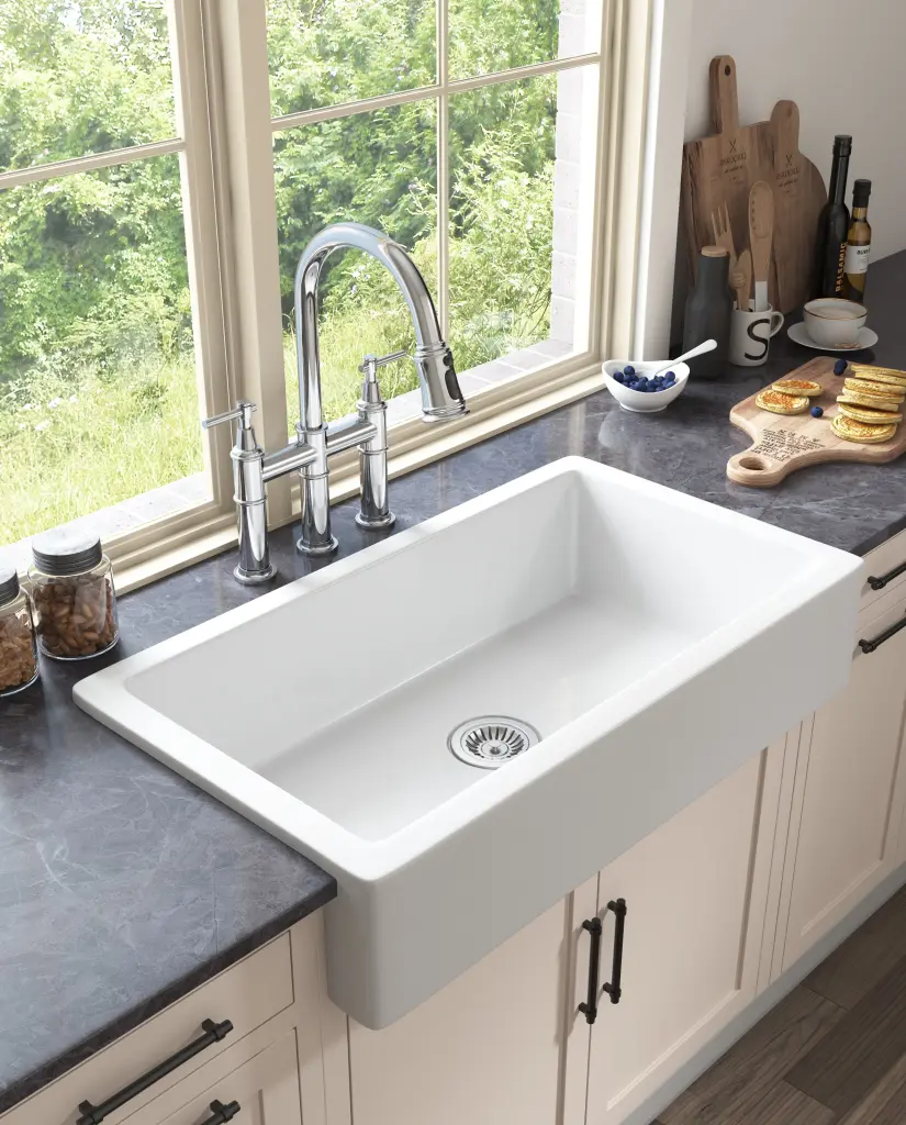 Bridge Kitchen Faucet Pull Down Sprayhead Spot Chrome Brass rnb