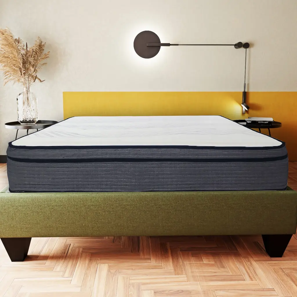 14 Inch Hybrid Plush Queen Size Foam Mattress Soft Polyester Knit Cover kanepe