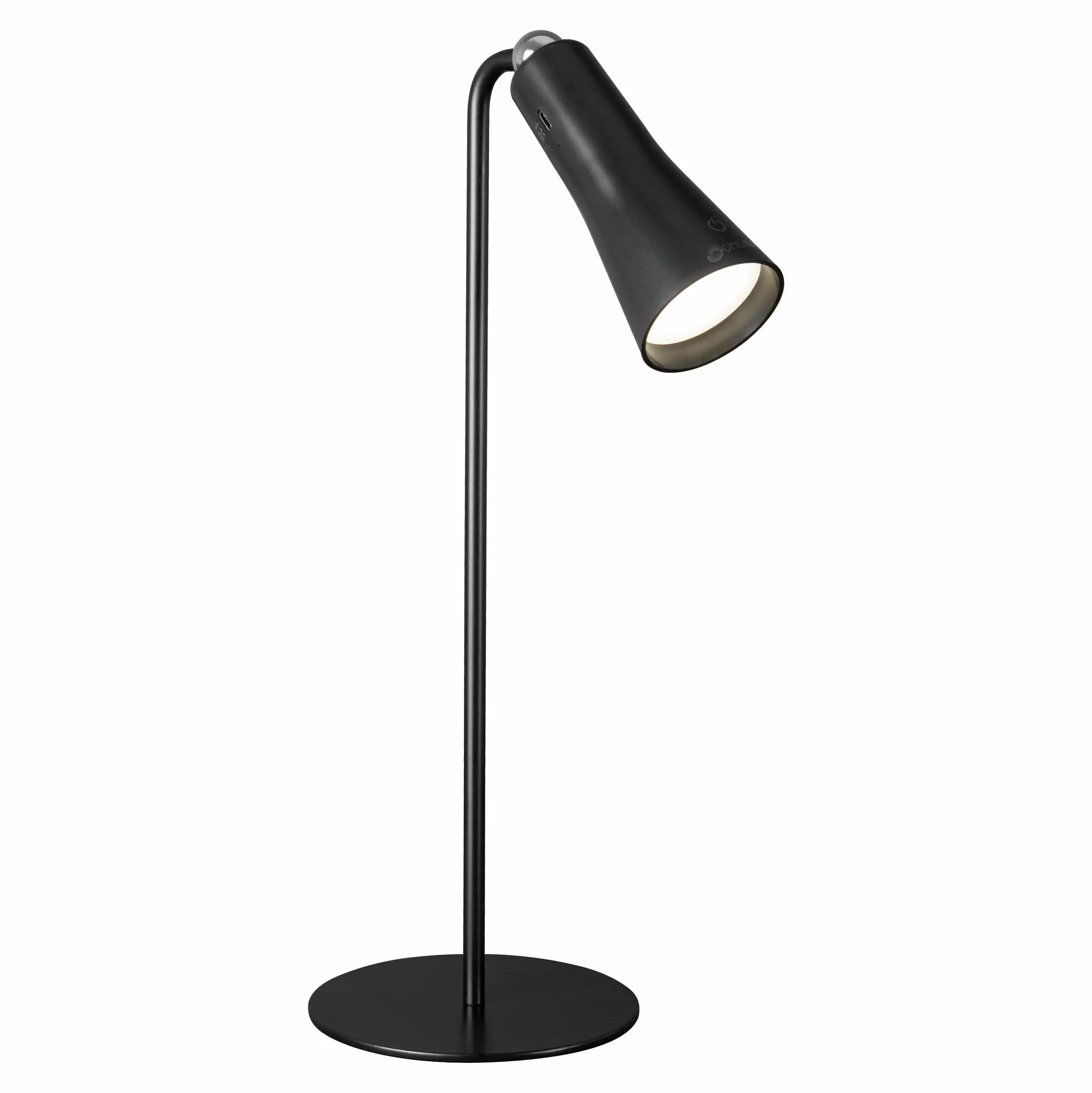 Ottlite Switch 3--1 Rechargeable Task Lamp Black Multi-Purpose Desk Light