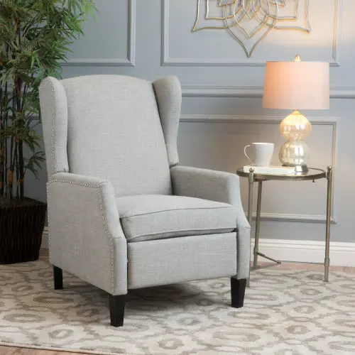Grey Fabric Recliner Chair Living Room Comfort canada-n830