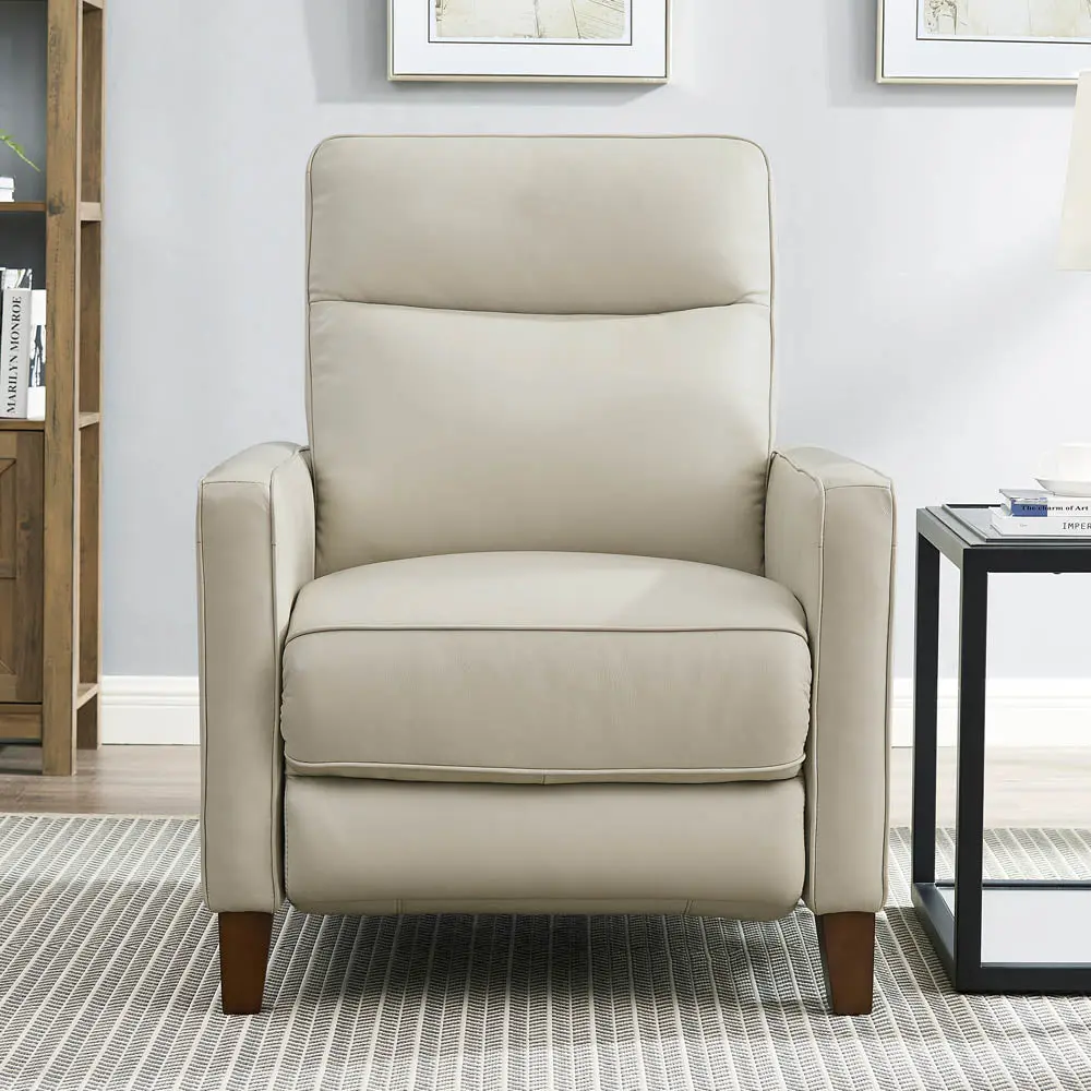 Ashby Power Headrest Zero Gravity Recliner Power Lumbar Beige Memory Foam hydeline furniture