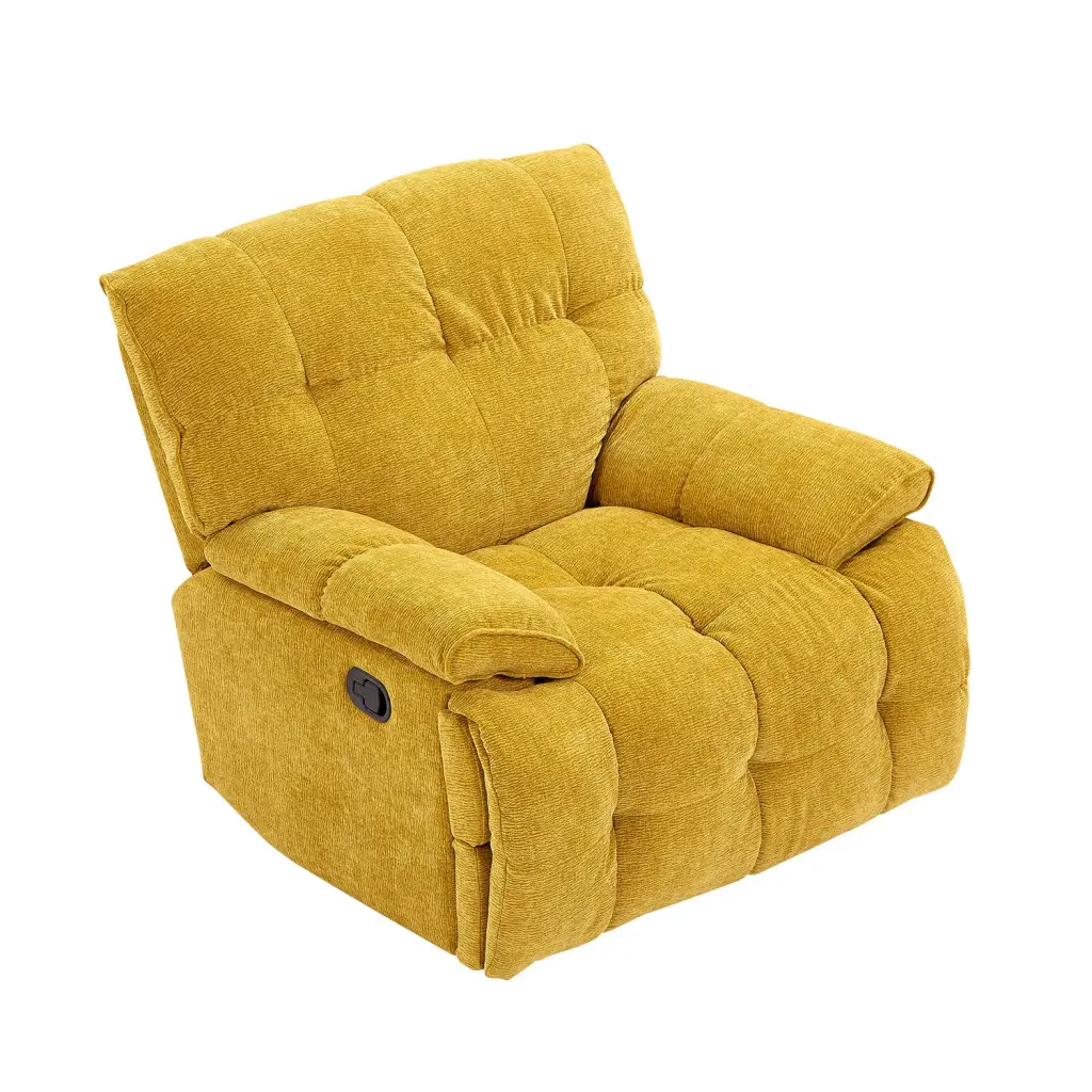 Ergonomic Glider 360 Degree Swivel Chair Overstuffed Manual Rocking Recliner justone interior