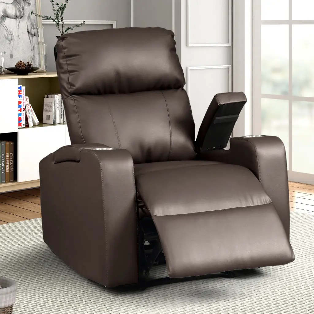 1 Piece Modern Power Recliner Glued Solid Wood Frame and Heavy Duty Steel Rails kanepe