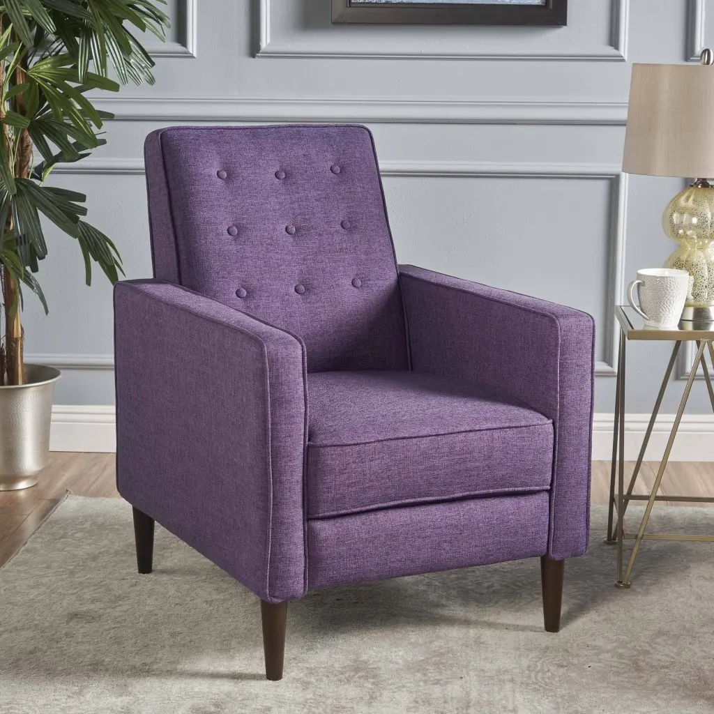 Purple Fabric Recliner Chair nh-sunfay