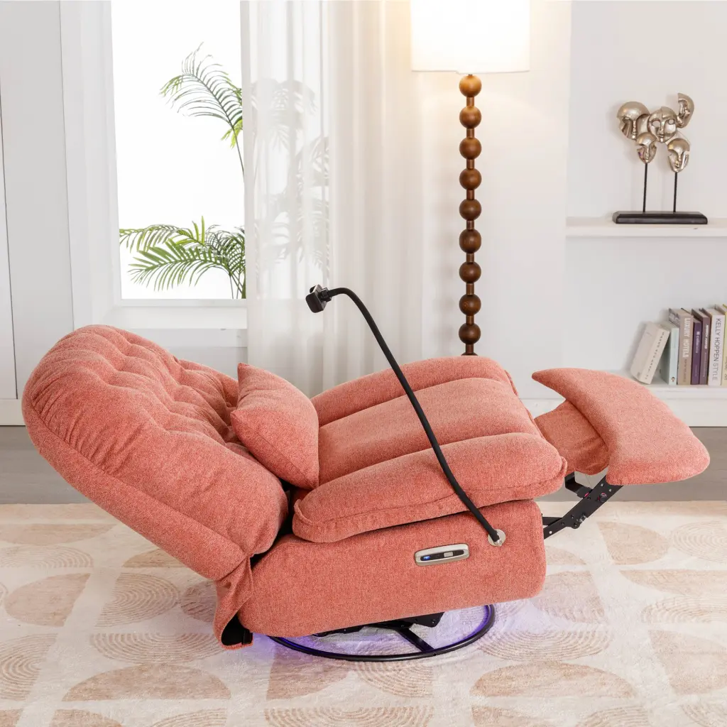 270 Degree Swivel Power Recliner Voice Regulation Bluetooth Music P rnb