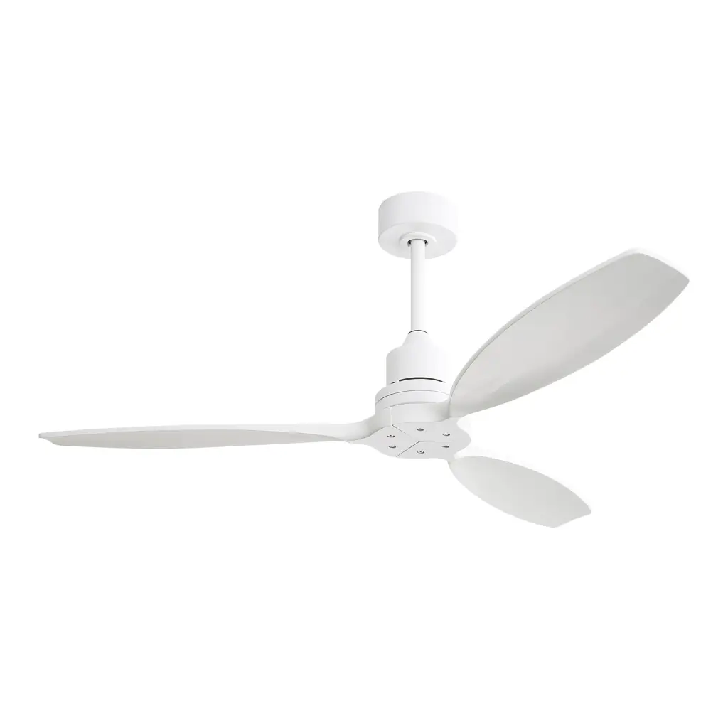 52 Inch Wood Blade Low Profile Ceiling Fan 6 Speed Remote Control ceiling fan with light