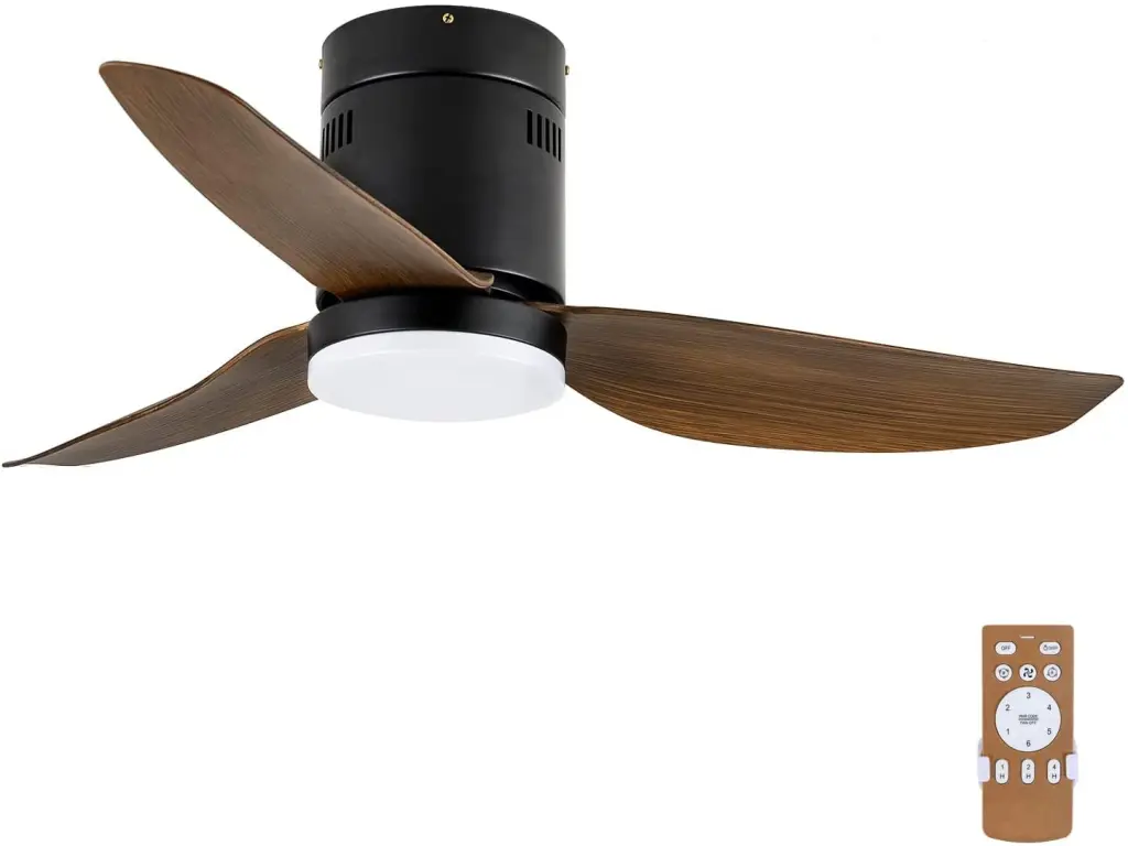 Effortless Deluxe 40 Inch Ceiling Fan LED Light and Remote Control w1134dhs