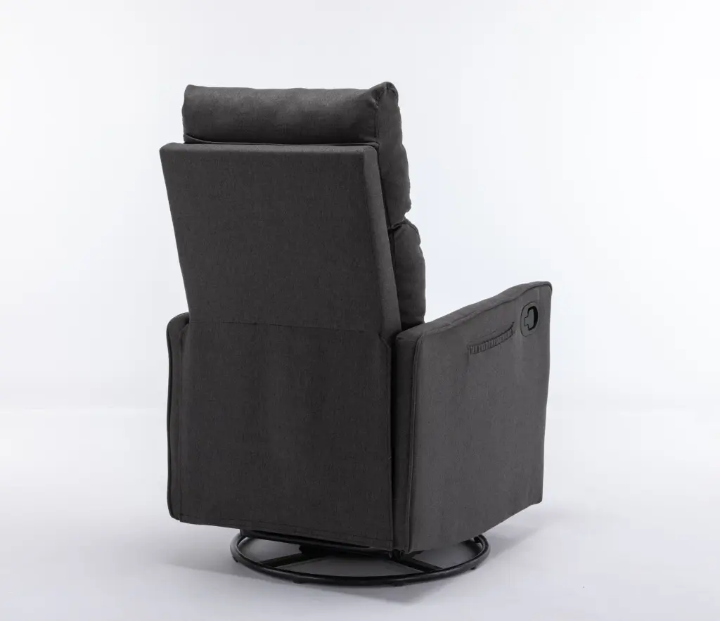 038 Cotton Linen Fabric Swivel Rocking Chair Glider Rocker Recliner Nursery dg collection