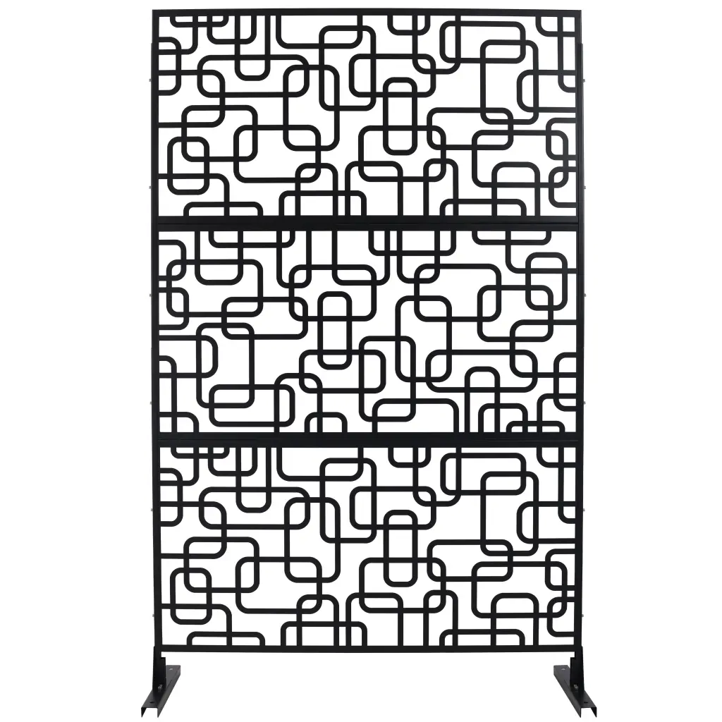 Outdoor Indoor Privacy Screen Metal Privacy Screen 76 H 48 W g-h