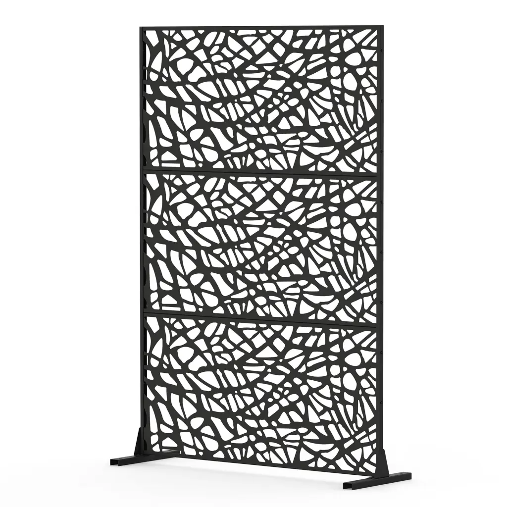 Metal Privacy Screens And Panels Free Standing Freestanding Outdoor Room Divider crefise patio life