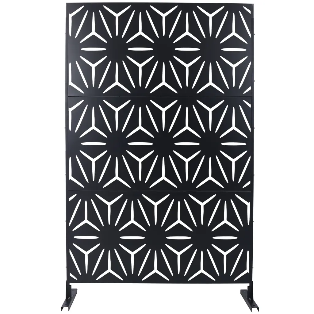 Outdoor Indoor Privacy Screen Metal Privacy Screen 76 Inch H 48 Inch W g-h