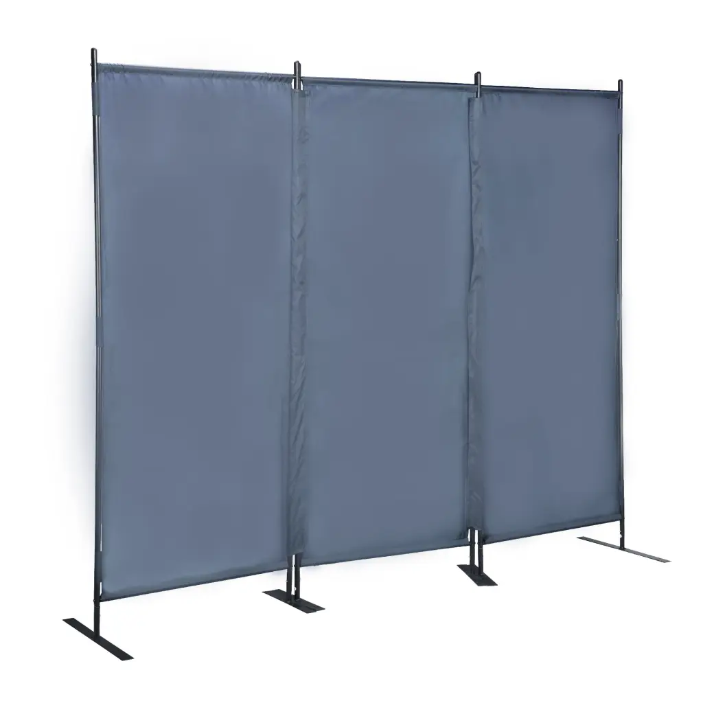 6 Ft Modern Room Divider 3 Panel Folding Privacy Screen w2181