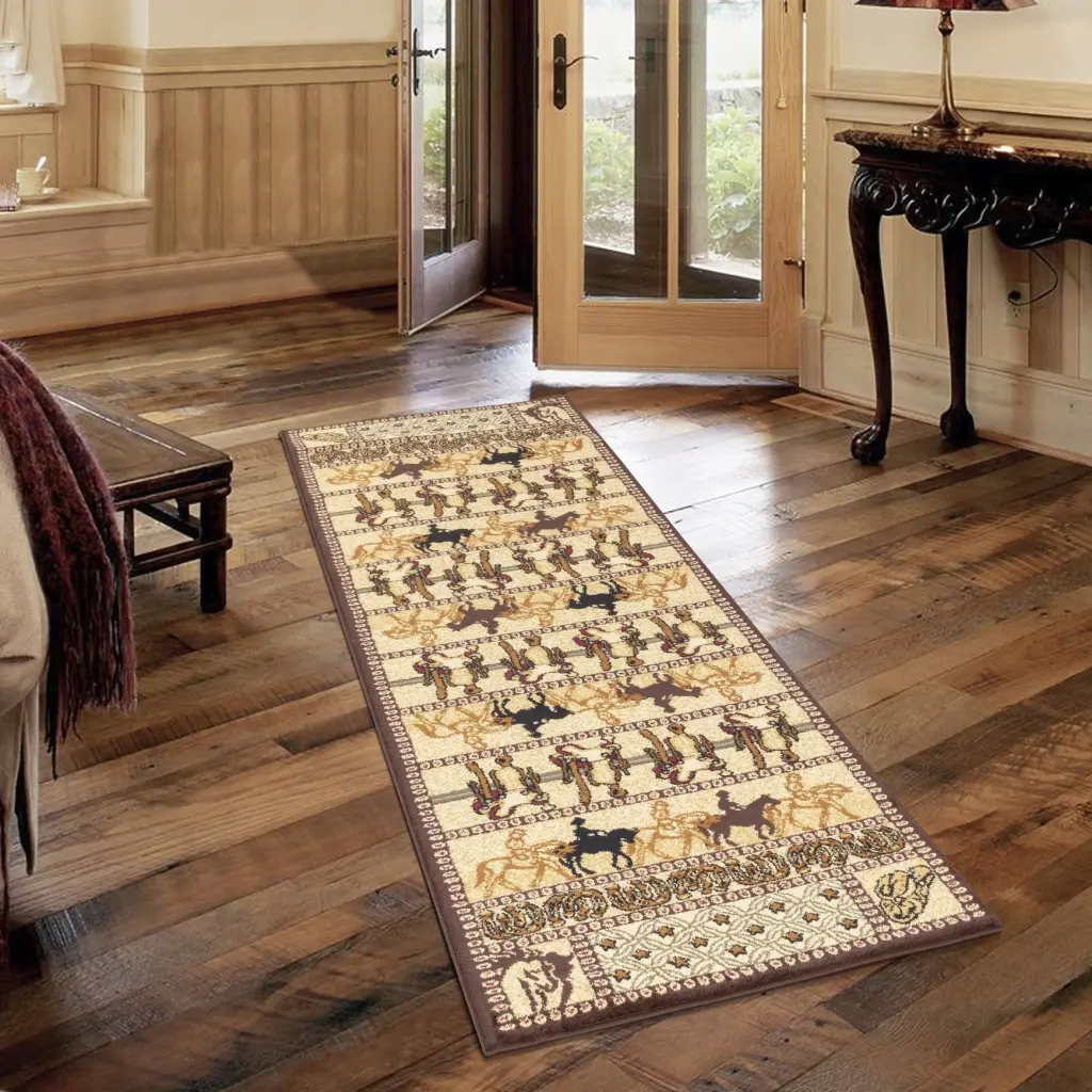 Tribes GC YLS4009 Beige 2.7x7.3 Ft Southwest Area Rug Living Room icona home decor