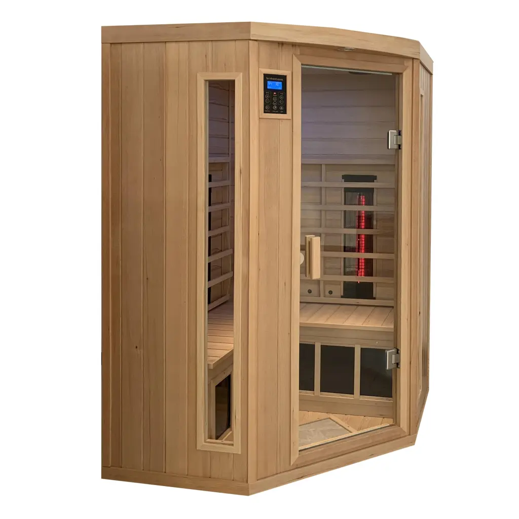 Hemlock Pentagonal Double Opening Glass Sauna Room Natural Bathroom Cabin rnb