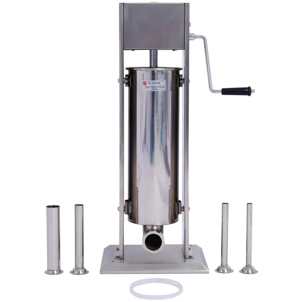 Stainless Steel Commercial Sausage Stuffer Dual Speed Vertical Sausage Maker Kitchen g-h