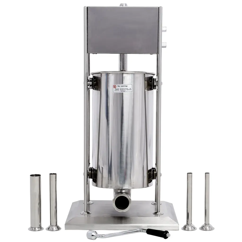 Stainless Steel Commercial Sausage Stuffer Dual Speed Vertical Operation g-h