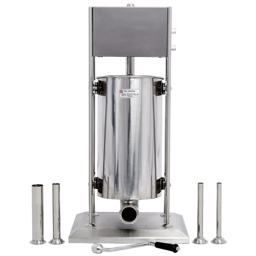 Stainless Steel Commercial Sausage Stuffer Dual Speed Vertical Sausage Maker g-h