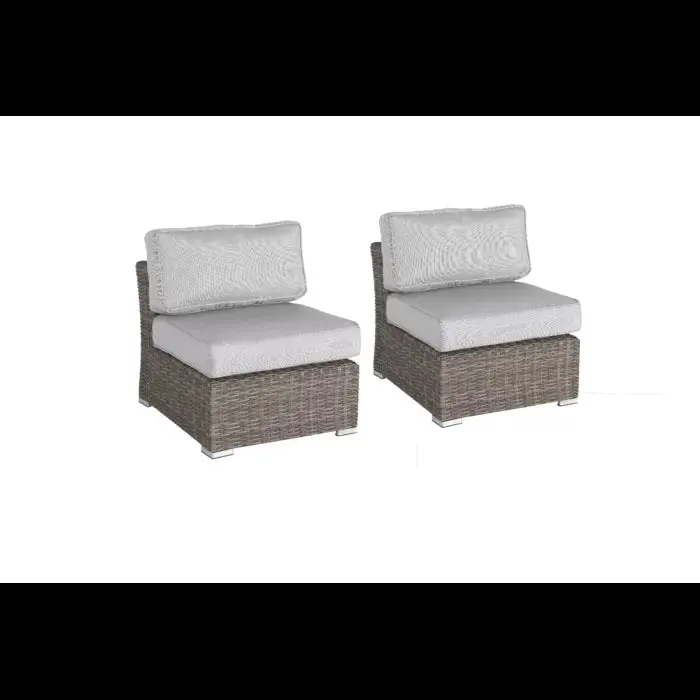 Rattan Wicker Fully Assembled 2 Person Seating Group Cushions lsi patio furniture