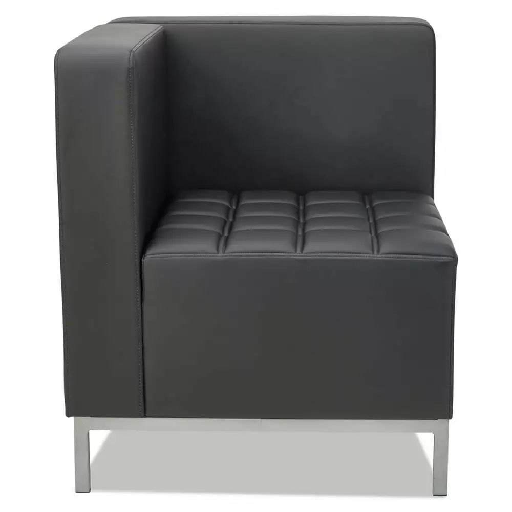 Alera ALEQB8016 26.38 x 26.38 x 30.5 QUB Series Corner Sectional Black