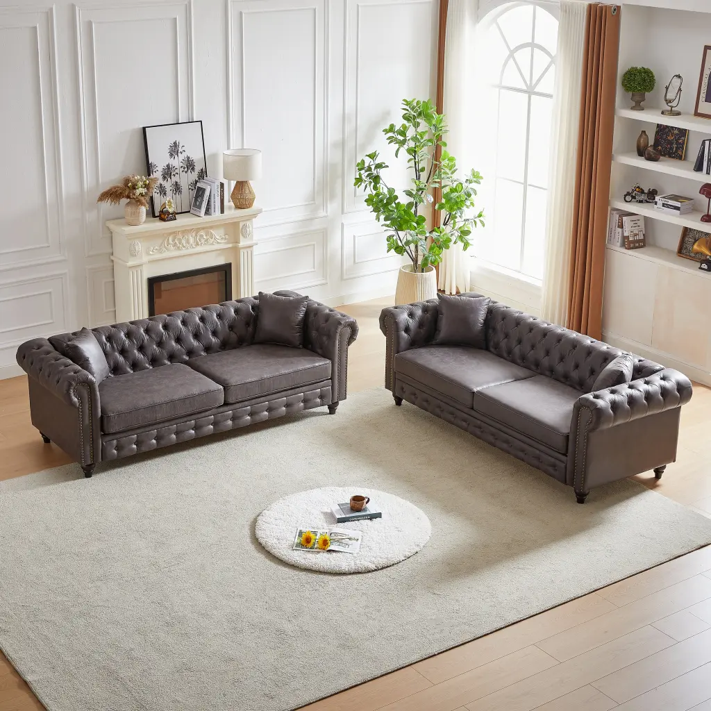 FX 3 Seater Combo Sofa Modern Living Room Sofa Solid Wood Frame fx furniture