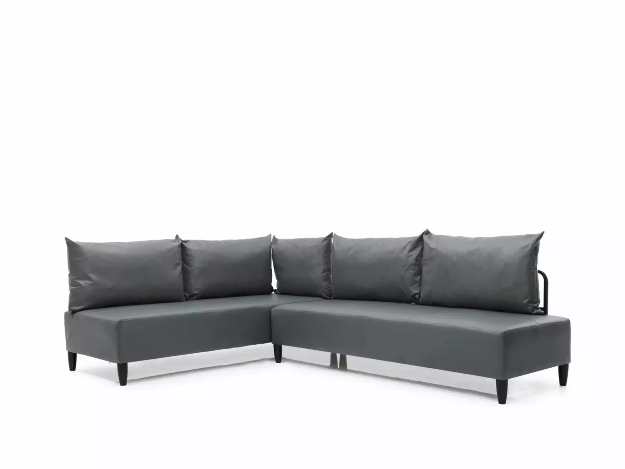 Inferno Metal Frame Vinyl Upholstered Sectional Sofa Living Room - Durable and Modern Design
