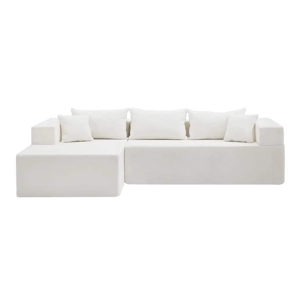 L Influence Modular Sectional Sofa Set Upholstered Sleeper Sofa justone