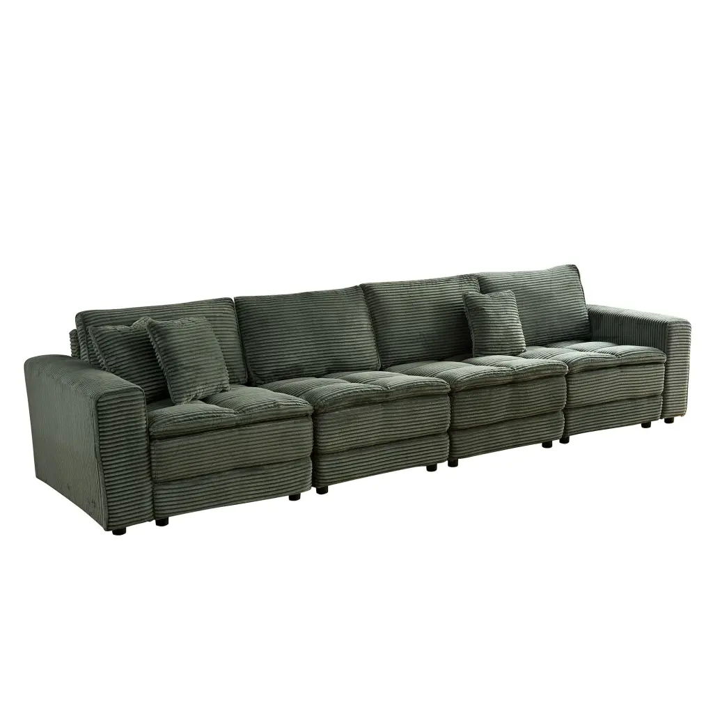 Oversized L Shaped Sectional Sofa 2 Complimentary Pillows justone