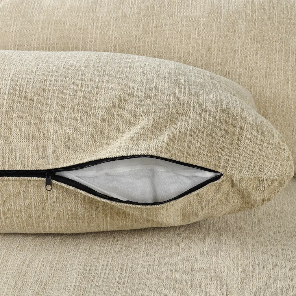 128 Inch Sectional Sofa Cloud Sofa Chenille Upholstered Couch Modern Design rnb