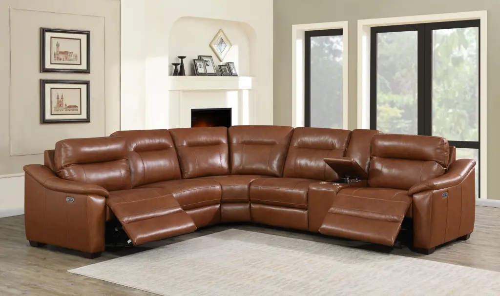 Leather Sectional Gatherion Whiskey Coach Top Grain Leather Sofa steve silver furniture