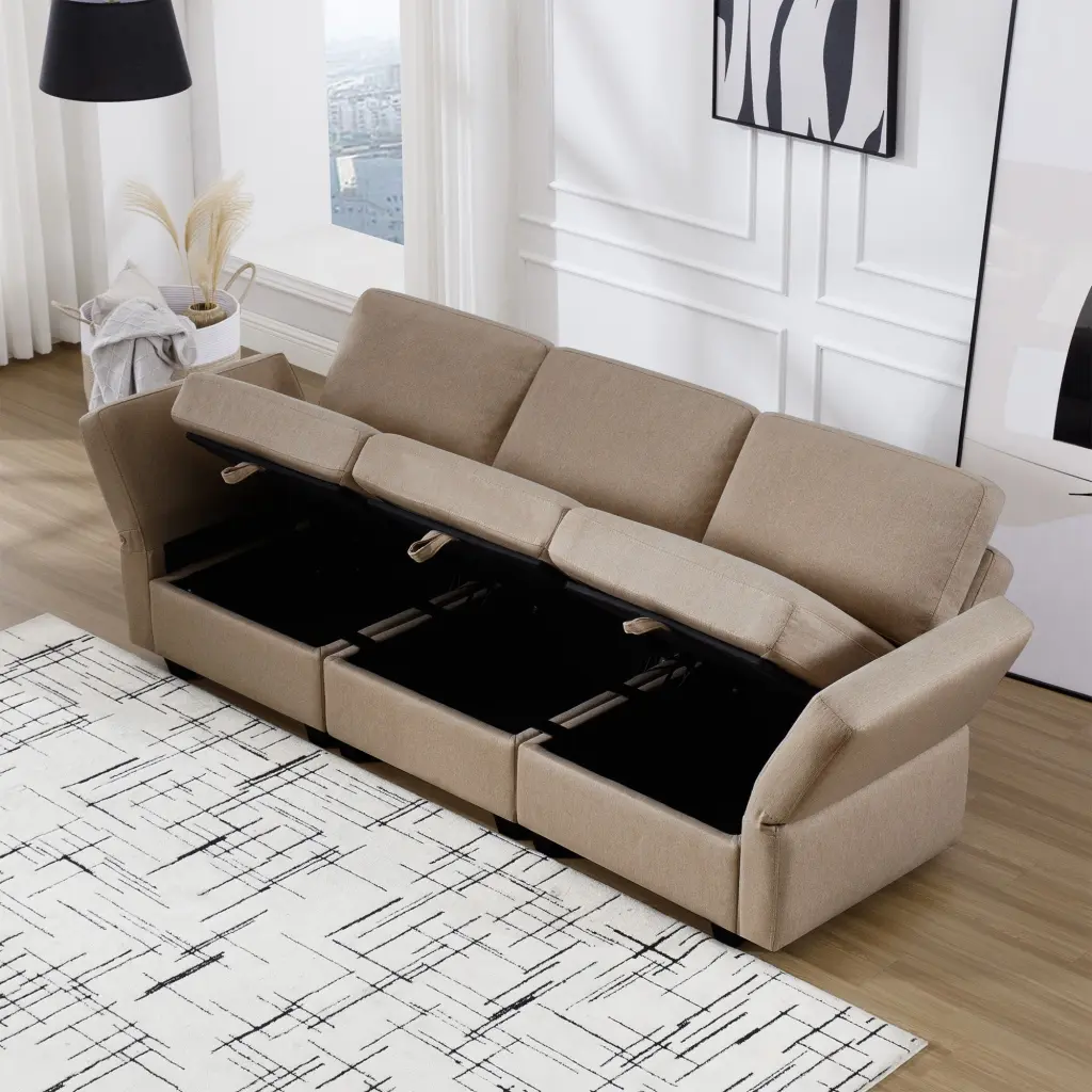 Oversized Modular Sectional Convertible Fabric Sofa Set Extra Large Seating ui furniture