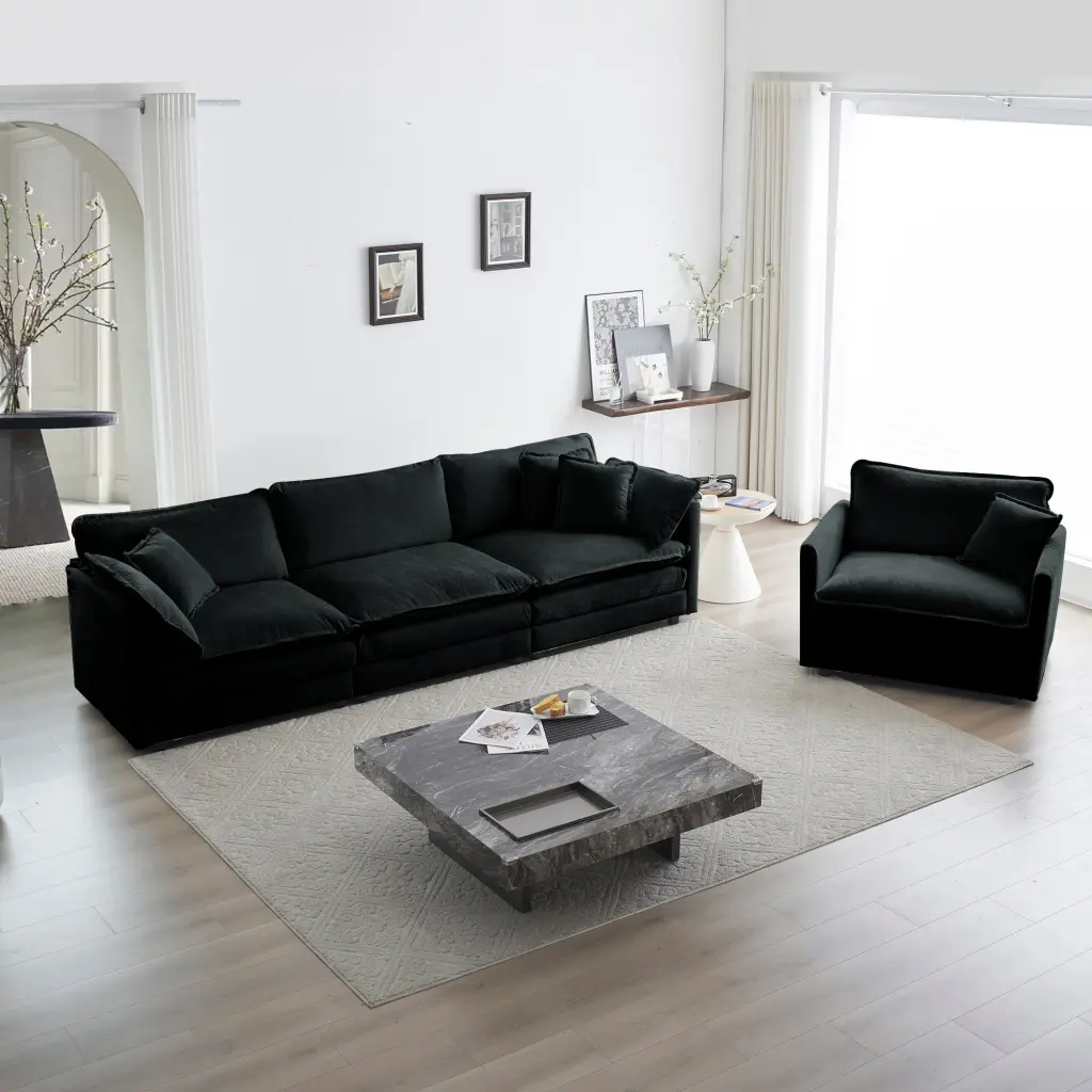 2 Piece Upholstered Sofa Living Room Sectional Sofa Set Modern Sofa Couch ui furniture