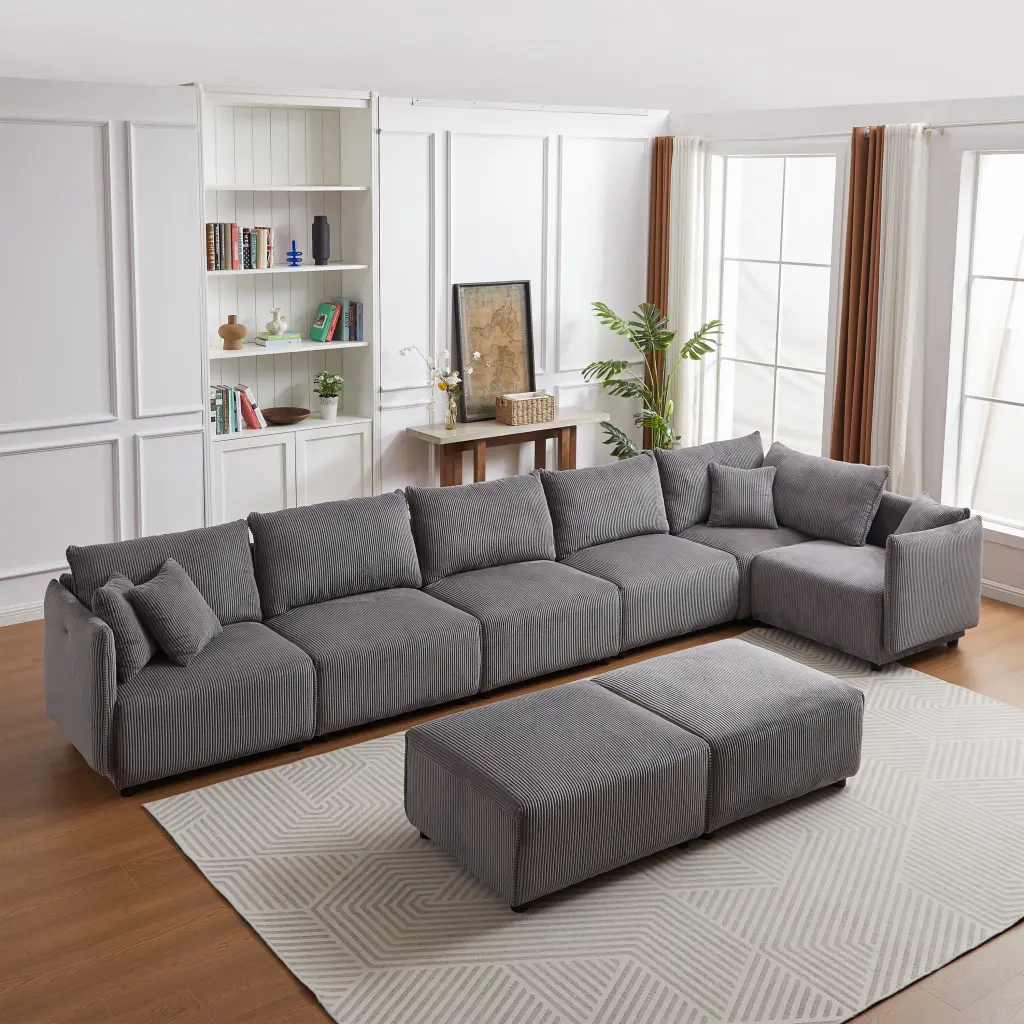 Multi Module Combination Style Sofa Living Room Bedroom and Other Spaces w1957
