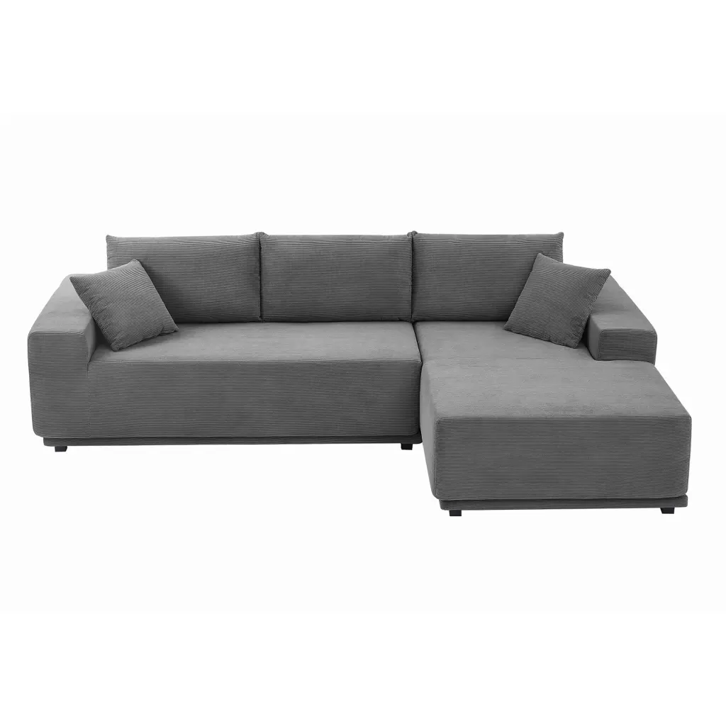 L Influence Sectional Sofa Corduroy Modular Living Room Couch justone interior