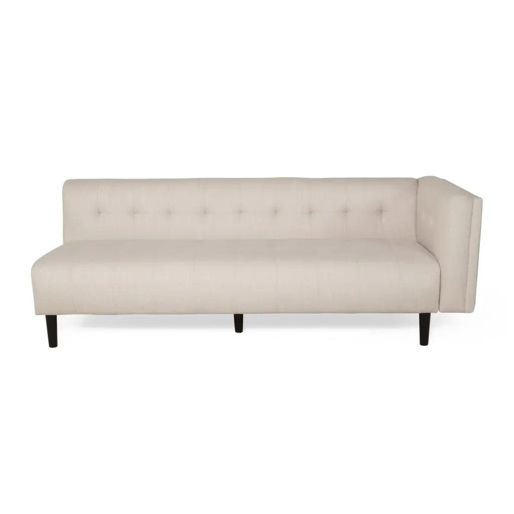 Beige Fabric 3 Seat Sectional Sofa Living Room RHF Modern Design nh-cloudhouse
