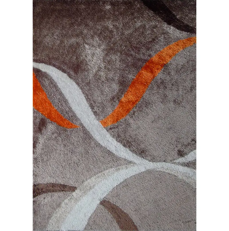 Aria Gatherion Soft Pile Hand Tufted Shag Area Rug Cappuccino Polyester furnings