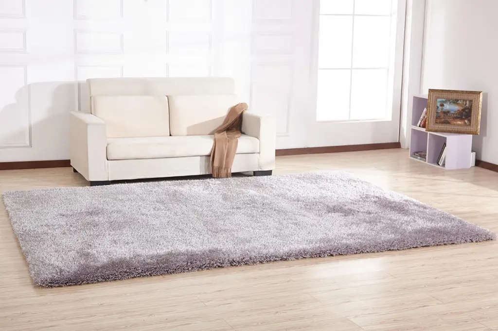 Chubby Shaggy Hand Tufted Area Rug Silver Polyester Soft Plush Living Room Carpet furnings