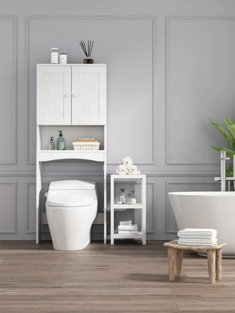 Over Toilet Bathroom Shelf Space Saver Storage Organizer d-n furniture