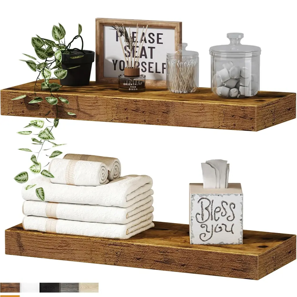 Bathroom Shelves Floating Shelves Wall Over Toilet Small Storage w2181