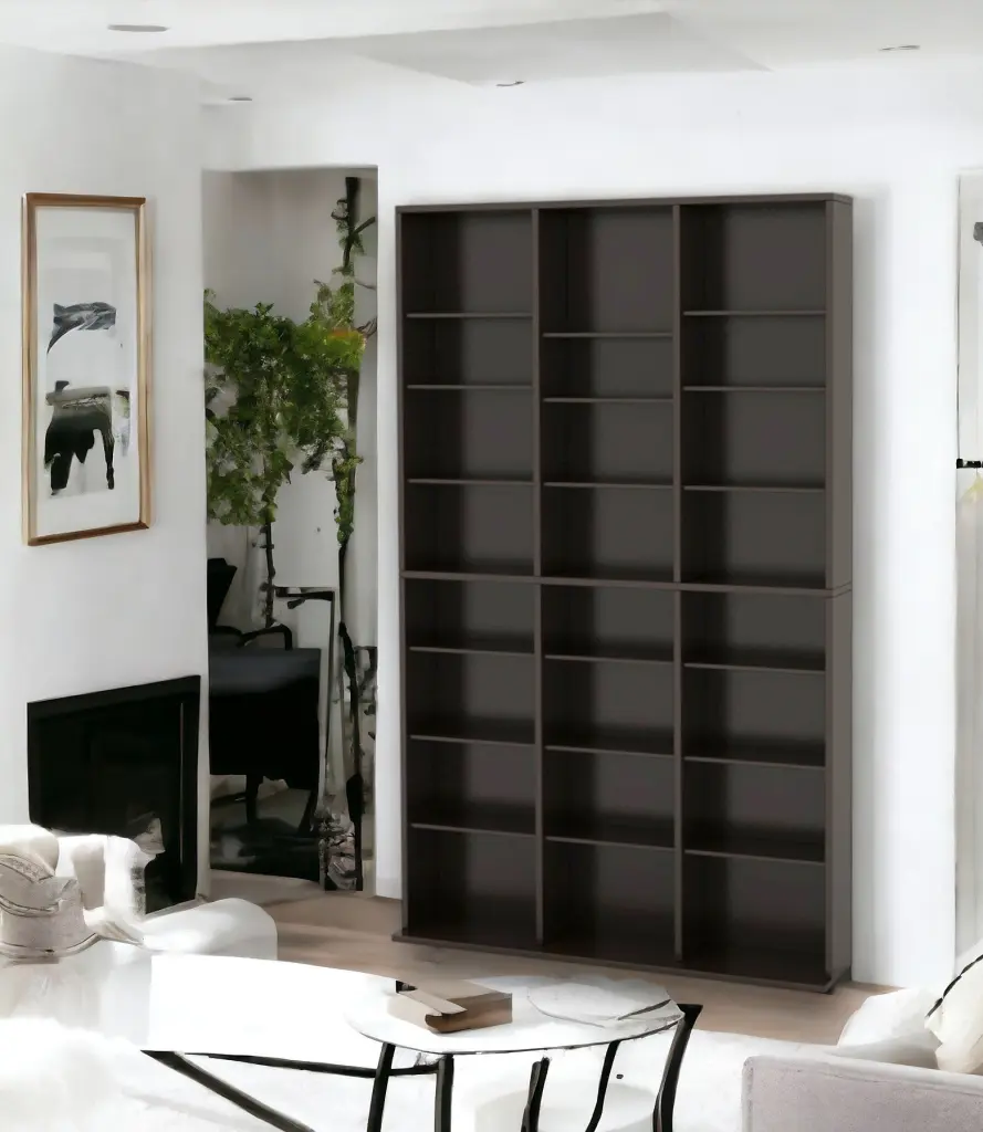 Media Shelving Unit 6 Fixed And 30 Adjustable Shelves Wide Base atlantic inc.