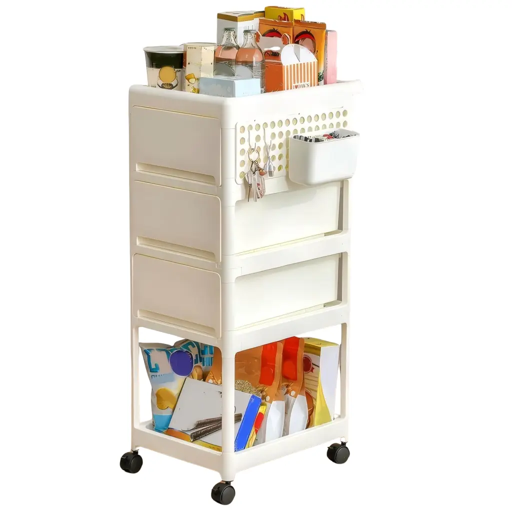 4 Layer Storage Stroller Bedroom Living Room Kitchen Organizer w2873