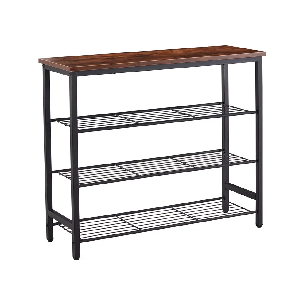 DN 3 Tier Modern Metal Shoe Rack Multifunctional Shoe Storage Shelf d-n furniture
