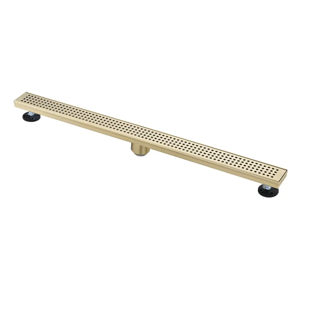 36 Inches Linear Shower Drain Hair Strainer and Leveling Feet - Sleek Bathroom Drain w2287